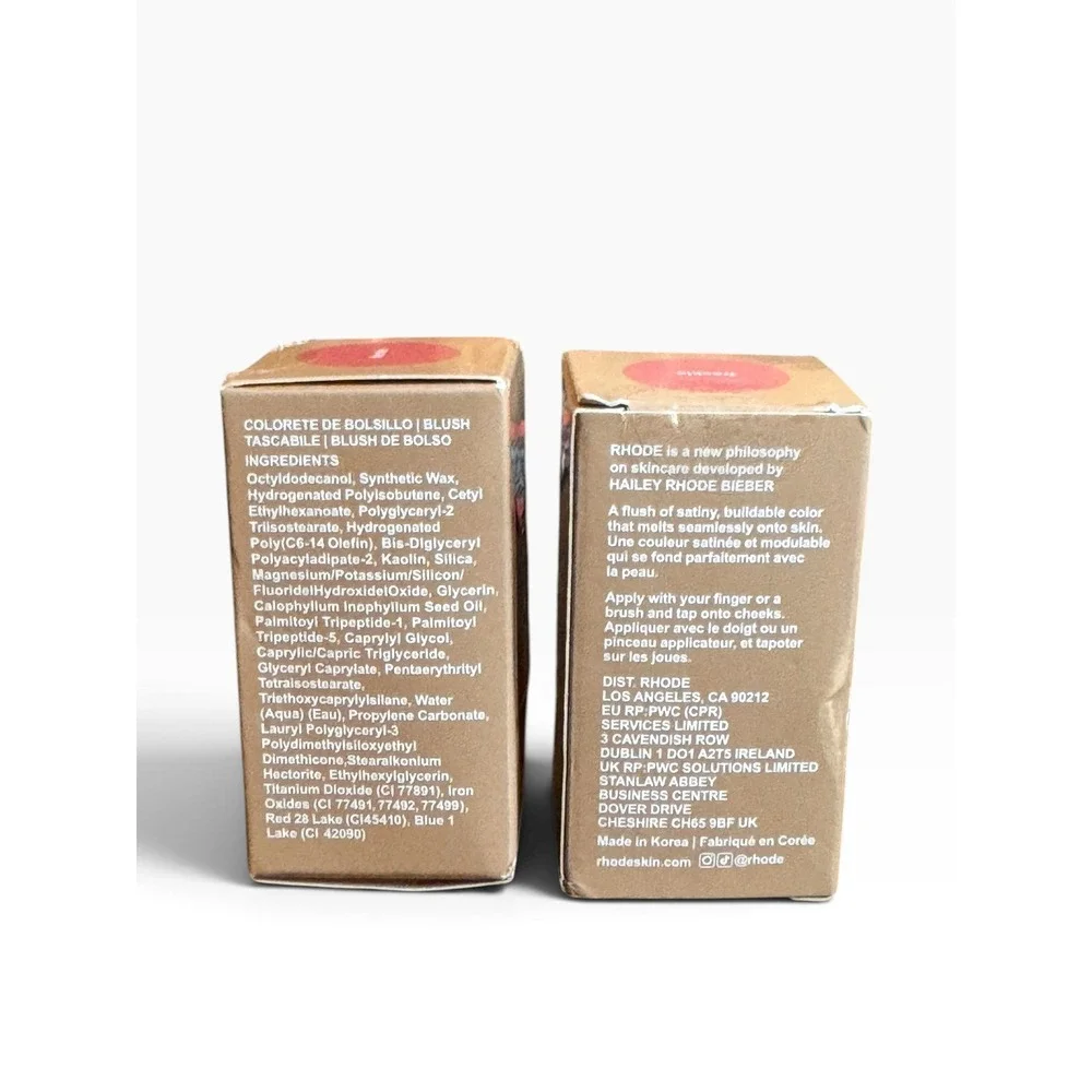 Rhode Pocket Blush Freckle Set of 2 Cream Blush Stick New